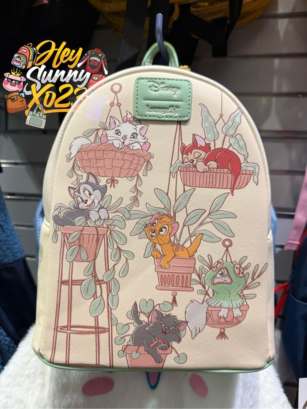 Loungefly Disney Cats & Plants Mini Backpack